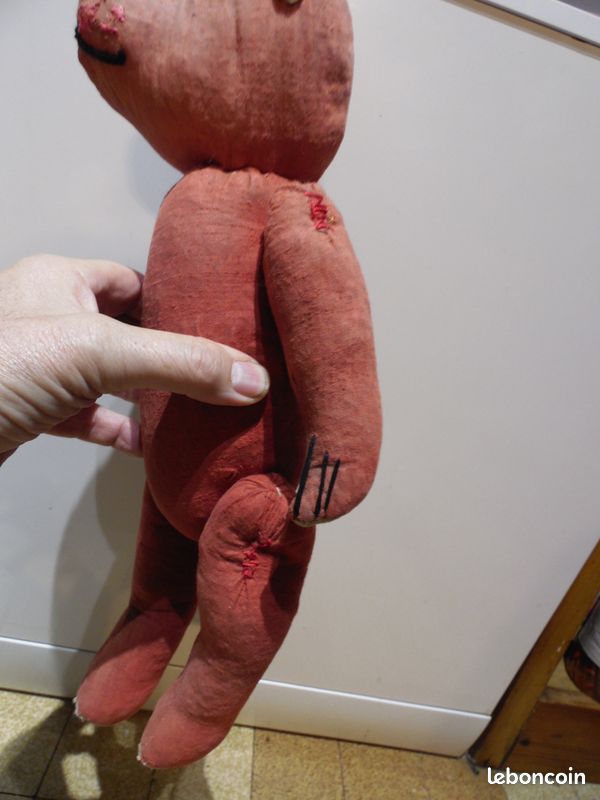 Ancien Ours Teddy 44 Cm - Ours En Peluche Vintage état Correct