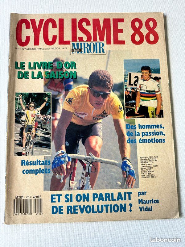 Cyclisme 88 Livre d’Or Miroir du Cyclisme Poster Inclus Parfait Etat (image 1)