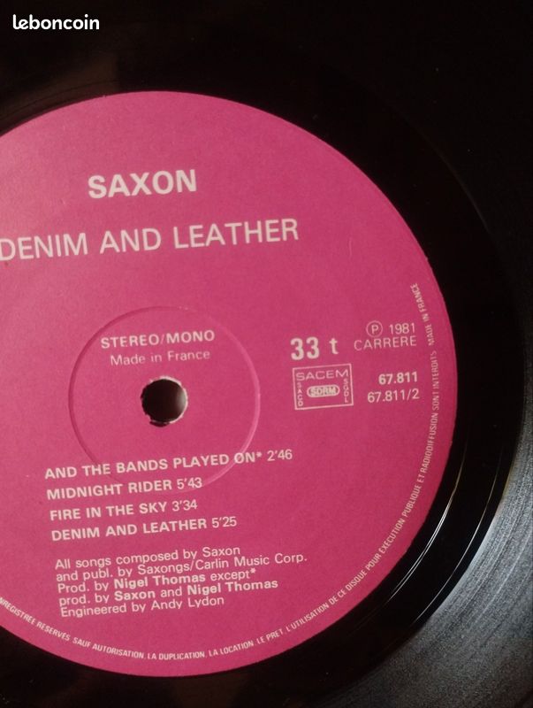 Vinyle Denim and Leather Saxon (image 5)