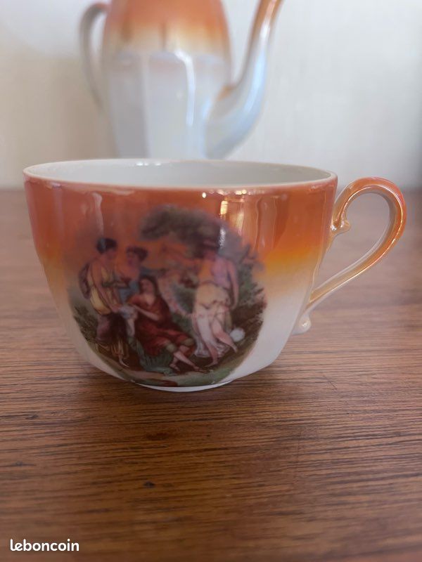 Cafetière / théière en porcelaine art deco (image 4)