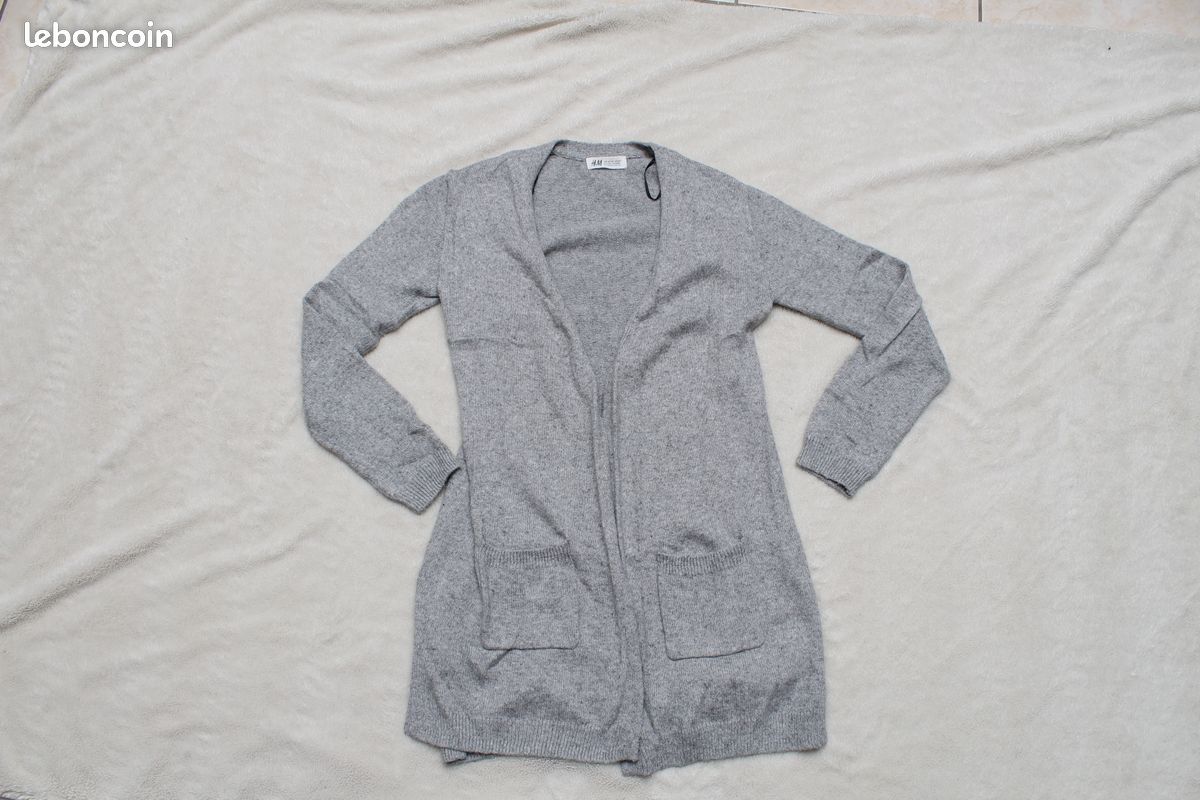 Cardigan long 9/10 ans (image 1)