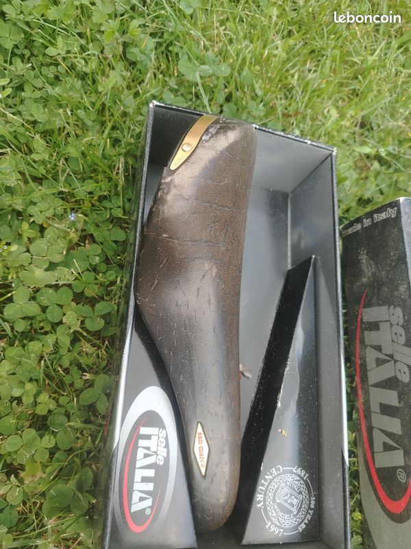 Selle ancienne vélo Italia Century 100 ans - Invincibile - Vintage Cuir (image 2)