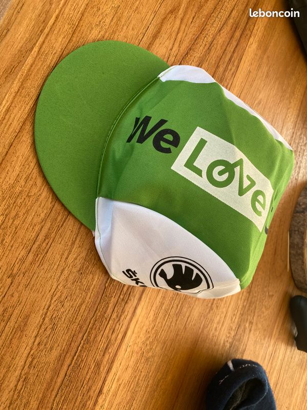 Casquette Cycliste Tour De France Škoda Verte - Taille Unique, Unisexe, Occasion