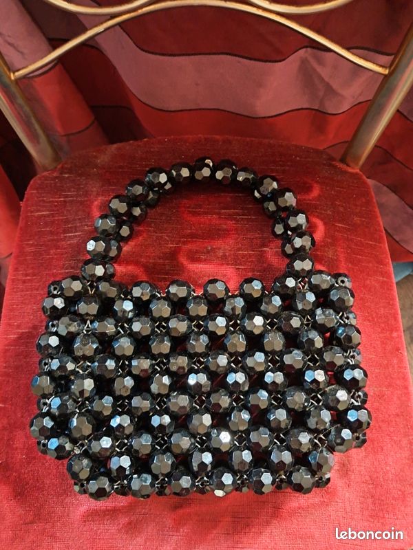 Sac en boules cristallines noir (image 1)