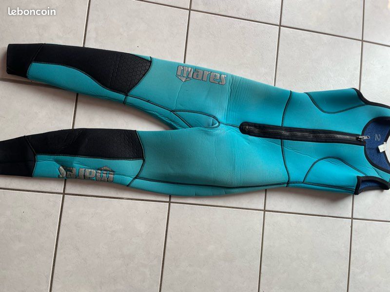 Combinaison plongée femme 7mm Mares Antarctica S 2 pièces wetsuit neoprene eau froide - Sport & Plein air