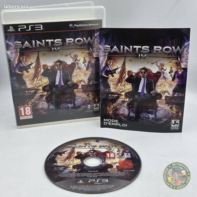 Saints Row IV Sur PS3 – Bon état, Fourni Avec Boîtier Et Notice