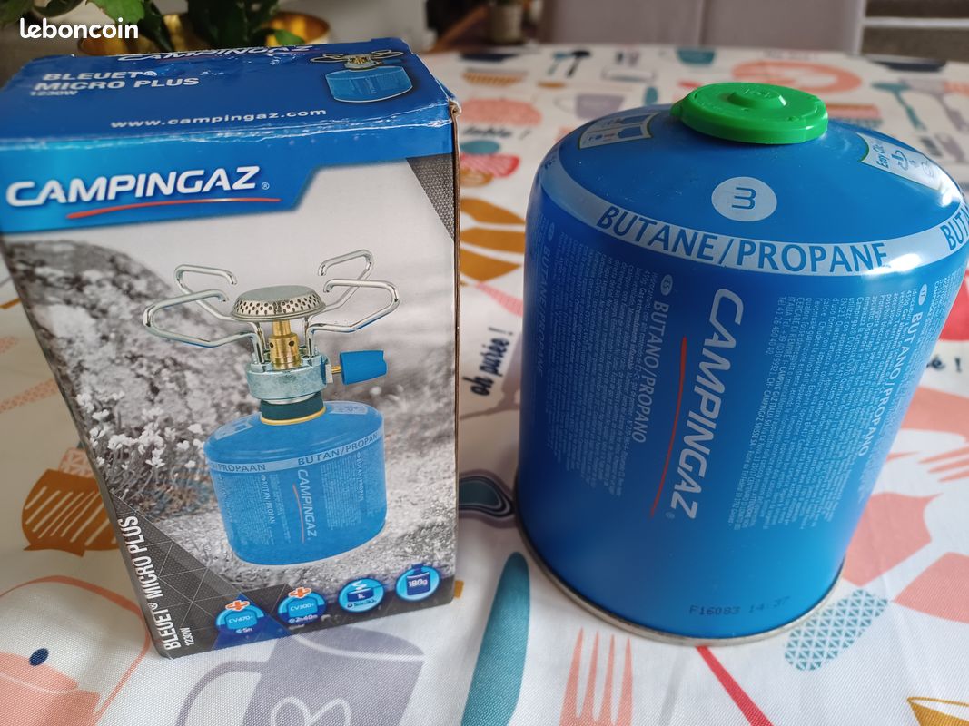 Brûleur Campingaz Bleuet Micro Plus – 1 Feu, 1300 W – Fonctionne Avec Cartouches CV