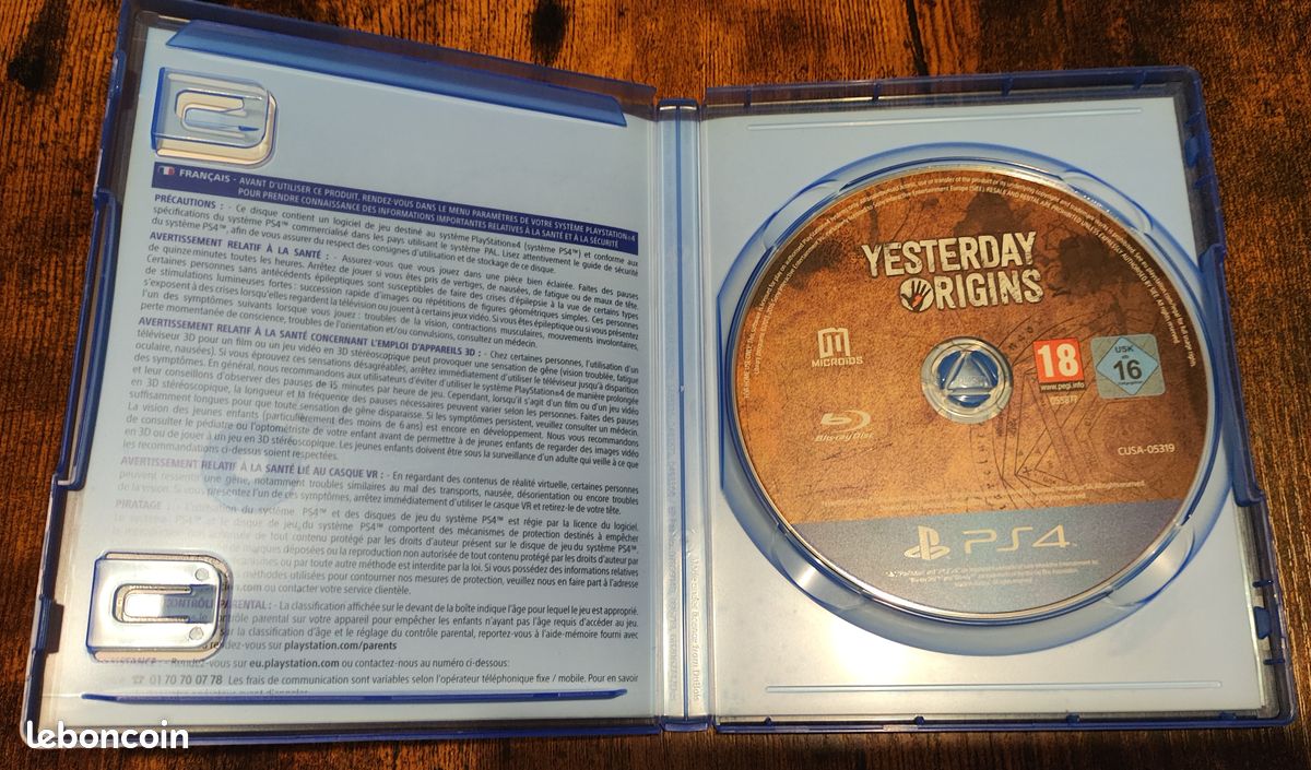 Yesterday Origins Sur PS4 – Édition Limitée #LR-P66 (un Des 2000 Exemplaires Mondiaux) – Neuf Sous Cellophane