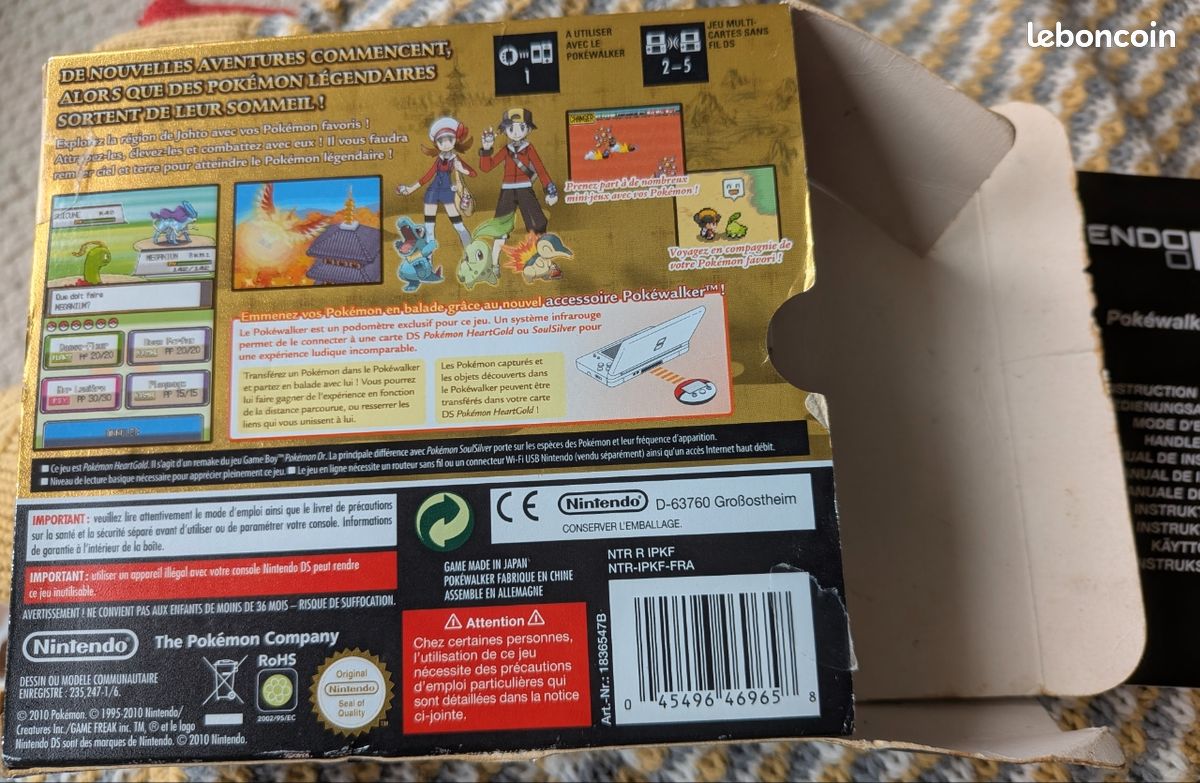 Pokémon Heartgold Nintendo DS boîte uniquement, sans le jeu (image 4)