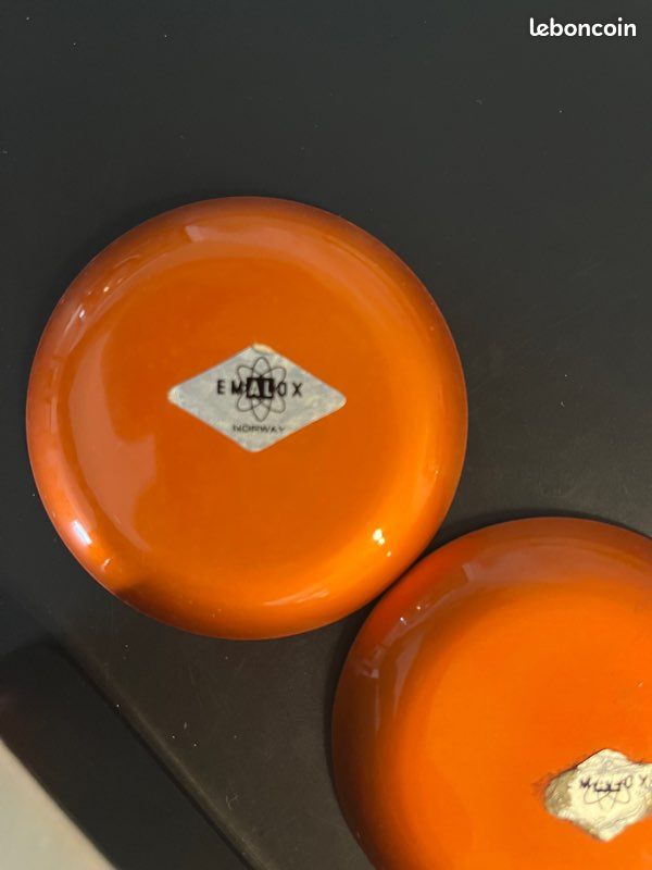 Lot de 4 coupelles orange Emalox (image 3)