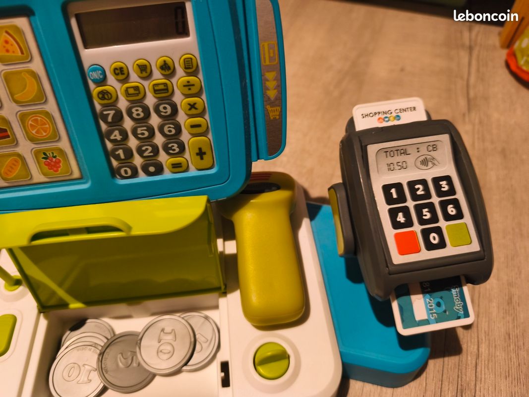 Caisse enregistreuse avec scanner et monnaie (image 3)