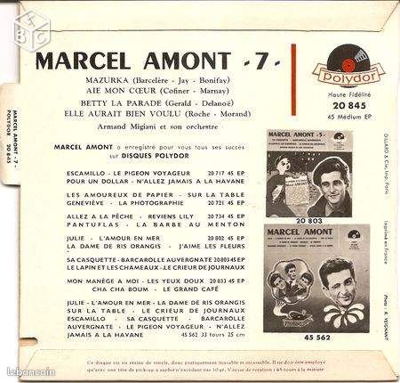 Vinyle " Marcel AMONT " (image 2)