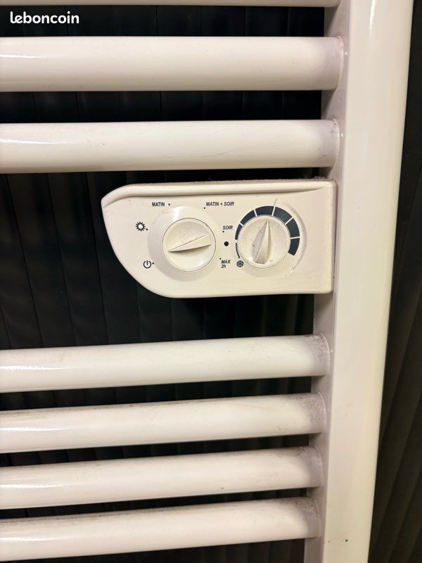 Sèche-serviettes électrique 500 W – fil pilote (image 2)