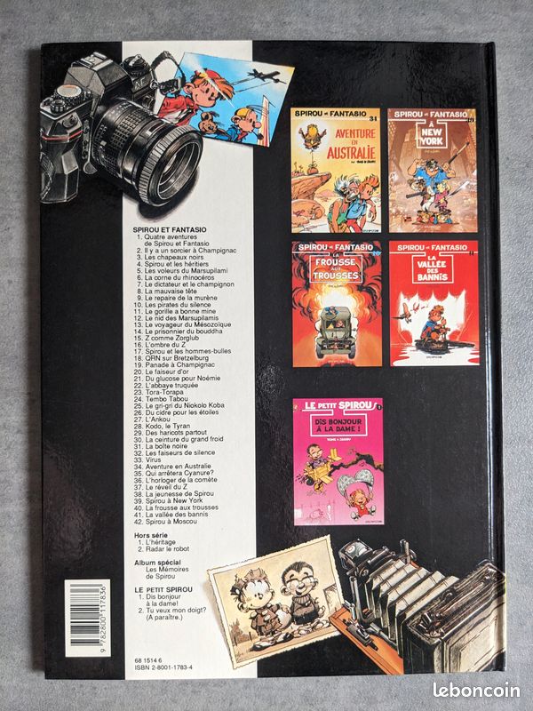 Lot20 LES AVENTURES DE SPIROU ET FANTASIO - 6 BDs des années 70/80/90 (image 12)