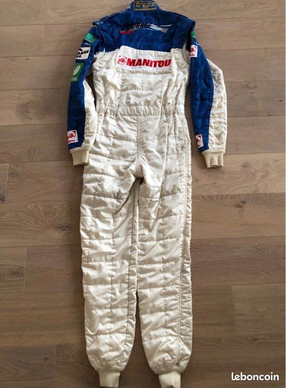Combinaison De Course Vintage Formule 1 1986 En Nomex III Bleu - Taille L-XL, Occasion, état Correct