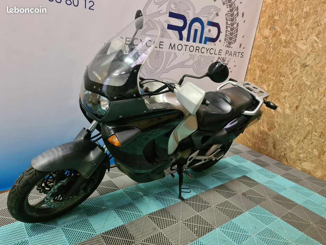 Plaque D'extension Pour Béquille Latérale Honda Varadero XL1000V/XL125V (2001-2011) - Aluminium CNC - Noir/Argent - Installation Facile