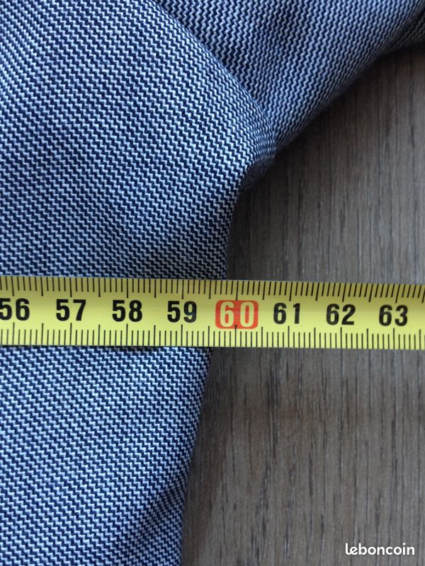 Veste de costume / Blazer vintage femme Marcelle Griffon – Laine peignée – Gris chiné (Taille 50 / Grande Taille) (image 11)