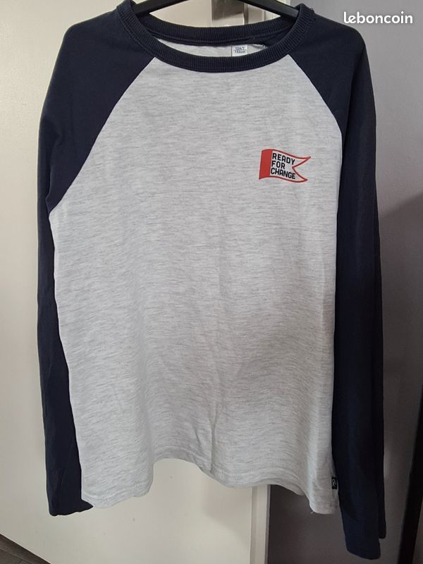 Tee-shirt garçon gris (image 1)