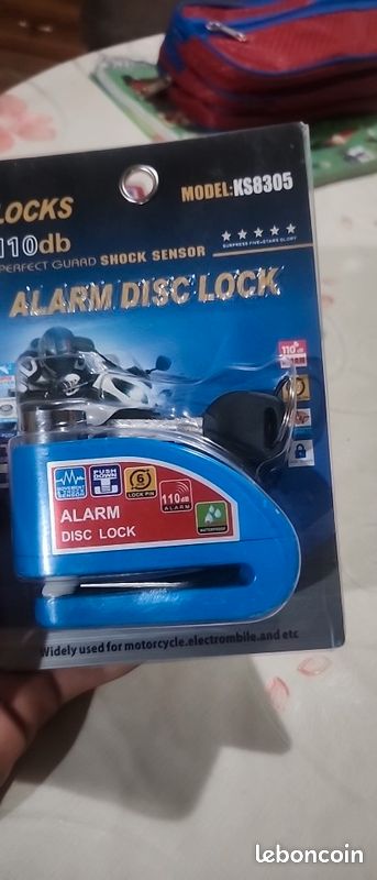 🔒 Bloc disque avec alarme puissante pour moto et scooter (image 2)