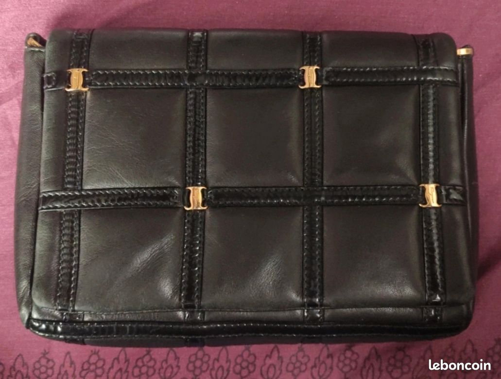 Ferragamo Vera sac à main clouté à bandoulière chaine classique (image 7)