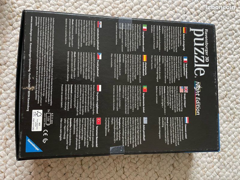 Puzzle Ravensburger 3D Big Ben- Night Édition (image 2)