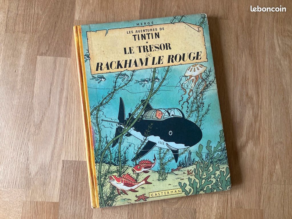 Tintin - Le Trésor De Rackham Le Rouge - édition 1954 - état Très Correct
