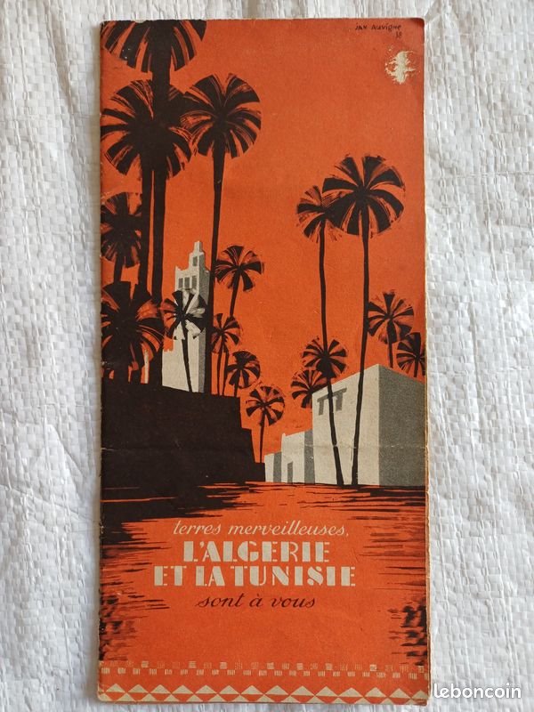 Publicité touristique pour l’Algérie et la Tunisie 1938 (image 1)