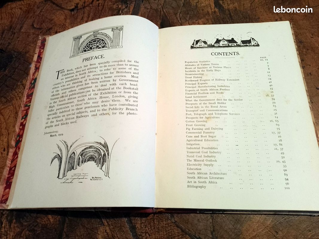 The outlook in south africa " edition 1924 livre ancien (image 3)