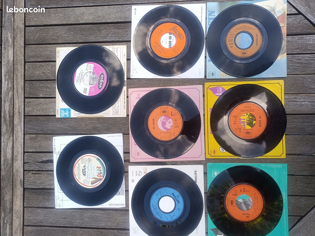 Lot vinyles 45t Dutronc Dassin Plastic Bertrand Claude François (image 3)