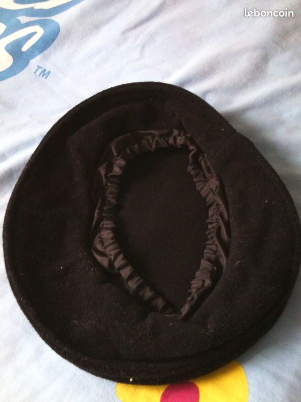 Chapeau noir laine La Redoute (image 3)