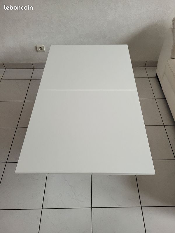 Table basse laqué blanc (image 1)