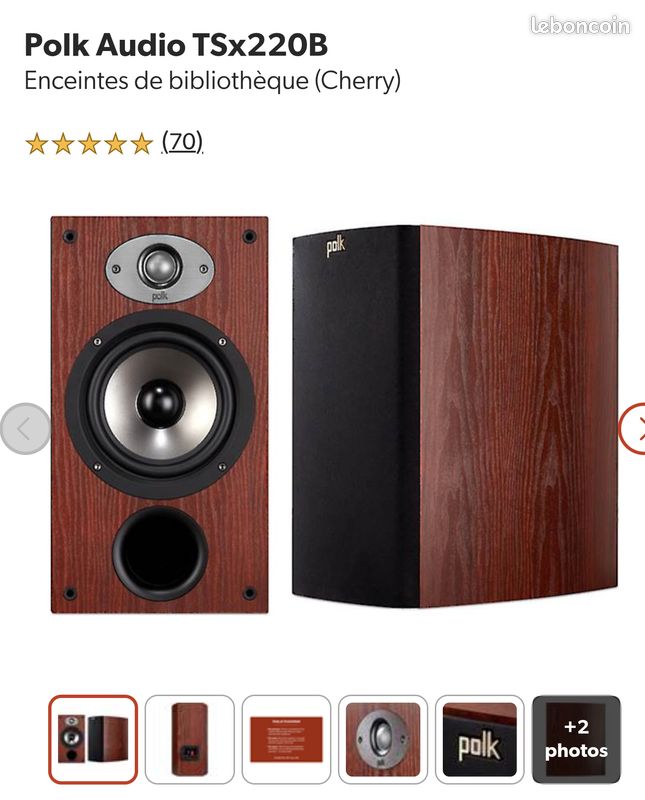 Enceintes Polk Audio TSx220B - État Neuf (image 5)