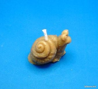 Bougie "Escargot' en Cire d'Abeille (image 2)