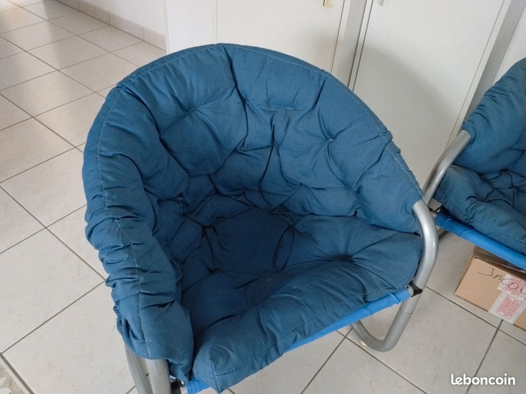 Lot de canapé 2 places et 2 fauteuils matelassées (image 3)