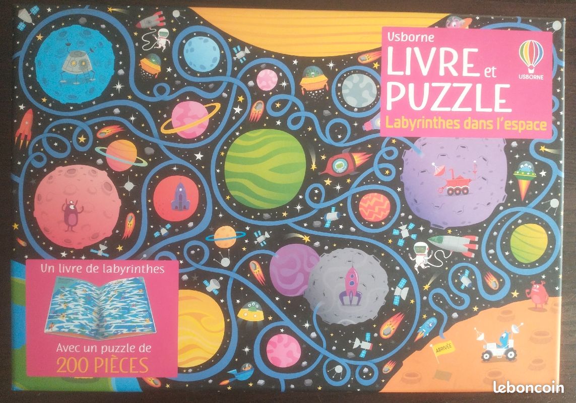 Jeu Livre et Puzzle Labyrinthe dans l'espace (image 1)