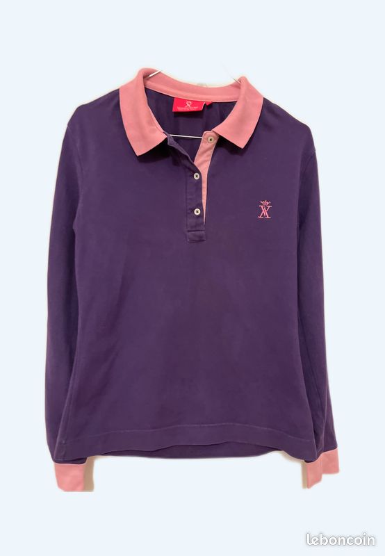Polo Manche Longue Femme Vicomte Arthur Polo Vicomte A Clearance