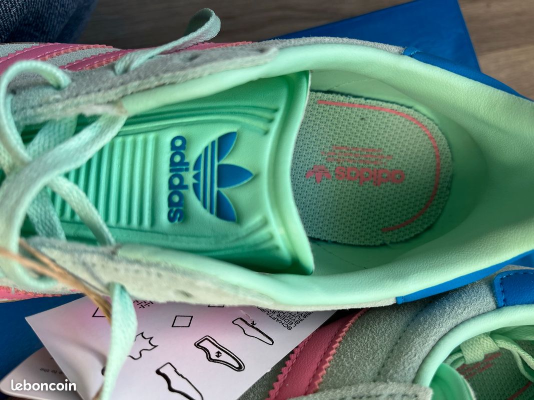 Adidas GAZELLE KIDS - JP7130 - vert / rose (image 7)