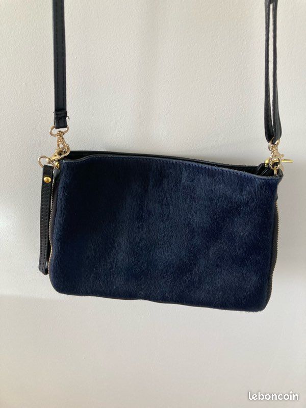 Sac à main cuir et fourrure (image 5)