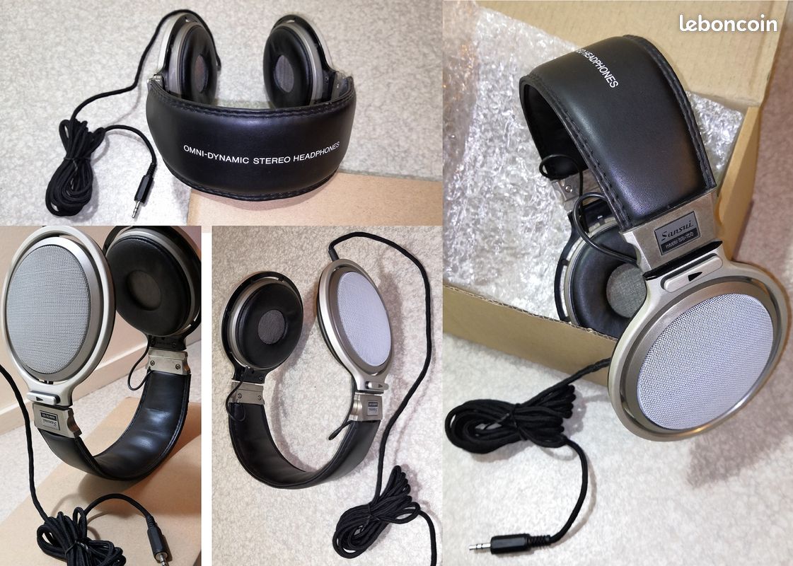 Casque Audio Vintage OUSEN/Simon - Blanc, Jack 3,5mm - Occasion Fonctionnel