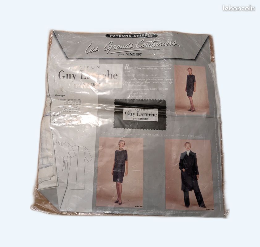 Patron les grands couturiers pour Singer Guy Laroche robe noire (image 1)