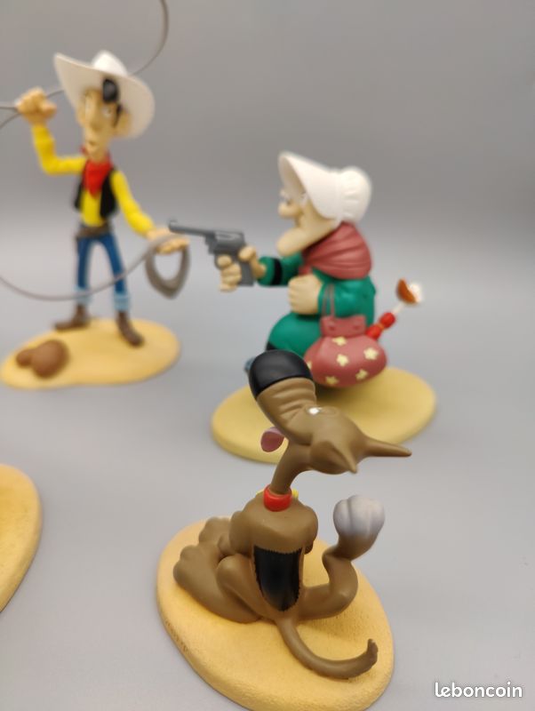 Collection 5 Figurines Lucky Luke Et Les Dalton Par Leblon-Delienne - Rare