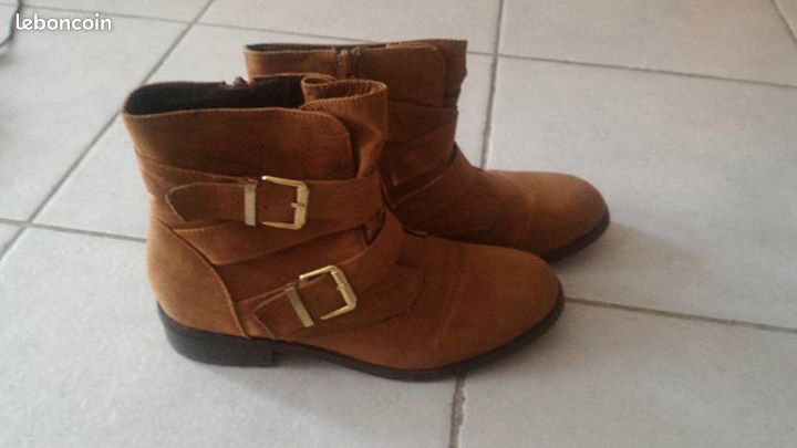 Bottines camel taille 38 (image 1)