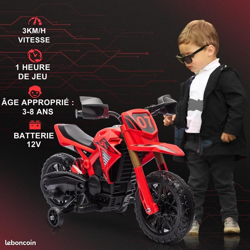 Moto Jouet à Démonter Pour Enfants 3+ Ans - Avec Perceuse électrique, Lumières, Sons, 6 Voitures, Piste