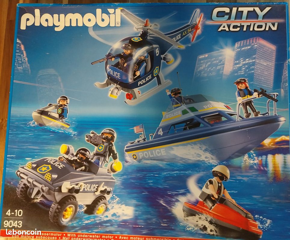 PLAYMOBIL PERSONNALISÉ POLICIER ESP. GRUP.ESP. OPE. (G.E.O (2015) REF-0174 BIS