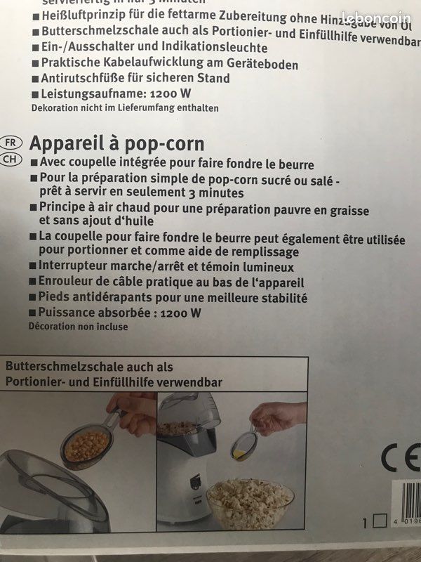 Appareil pop corn (image 2)
