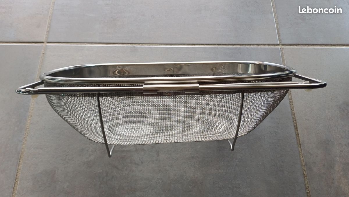 Passoire Extensible Acier Inoxydable Pour Évier - 33-55cm | 5L | Pour Pâtes, Légumes | Poignées