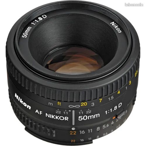 Objectif Nikon AF NIKKOR 50mm f/1.8D - Monture F - Diamètre 52mm (image 12)