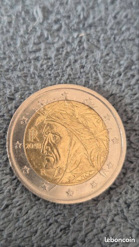 PIÈCE TRÈS RARE de 2 euros - ITALIE 2003 - Dante Alighieri R Monnaies
