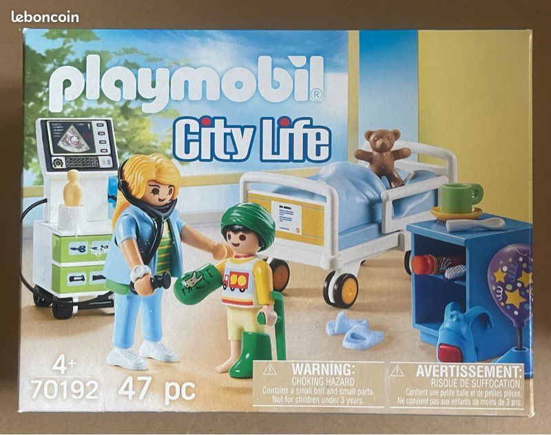 Playmobil 70192 Chambre d'hôpital pour Enfant Jeux Jouets