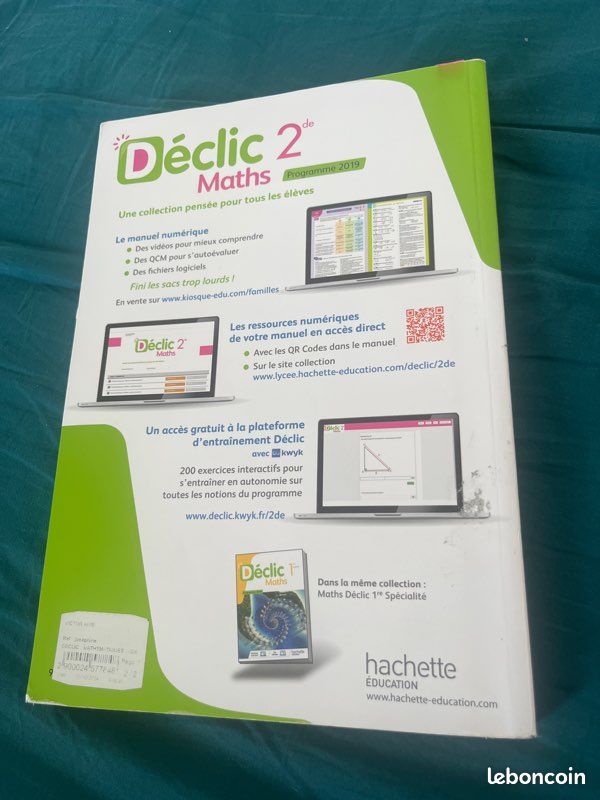 Livre Déclic Maths 2nd (image 2)